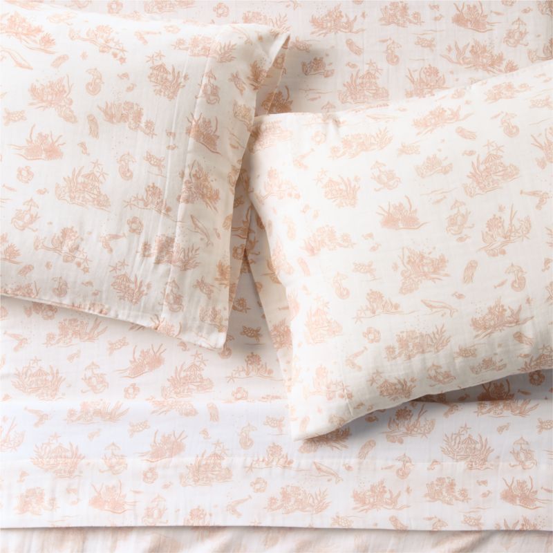 Seafield Pink Supersoft Kid's Queen Sheet by Jake Arnold | Crate & Kids ...