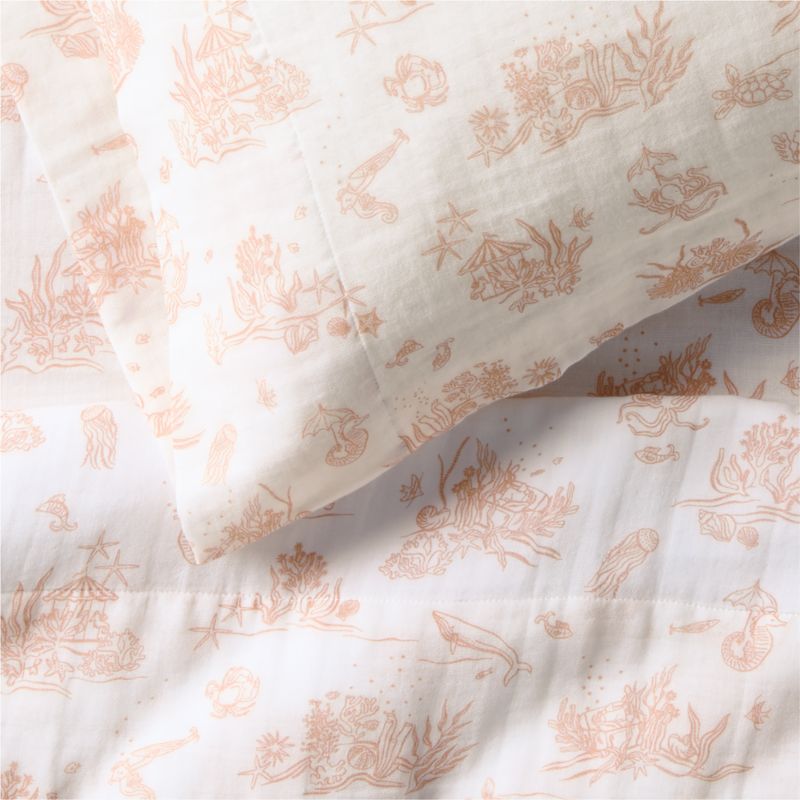 Seafield Pink Supersoft Kid's Queen Sheet by Jake Arnold | Crate & Kids ...