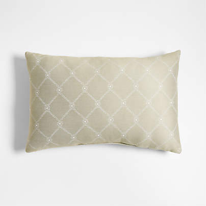 Sunbrella ยฎ Sweeney 22"x15" Willow Green Outdoor Throw Pillow by Jake Arnold