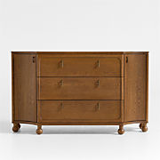 Thurlow Oak Wood Kids 3-Drawer Dresser by Jake Arnold