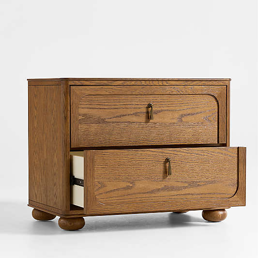 Thurloe Oak Wood Kids Nightstand by Jake Arnold