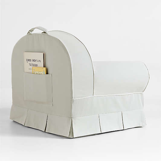 Whittle Beach Glass Green Large Kids Lounge Nod Chair Cover by Jake Arnold