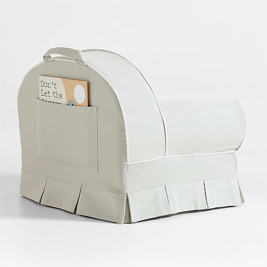 Whittle Beach Glass Green Small Kids Lounge Nod Chair Cover by Jake Arnold