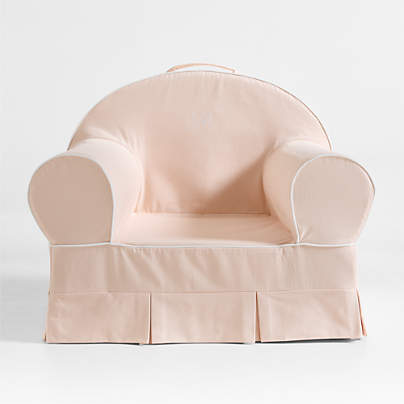 Whittle Seashell Pink Large Kids Lounge Nod Chair by Jake Arnold