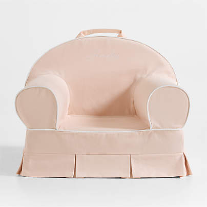 Whittle Seashell Pink Small Kids Lounge Nod Chair Cover by Jake Arnold