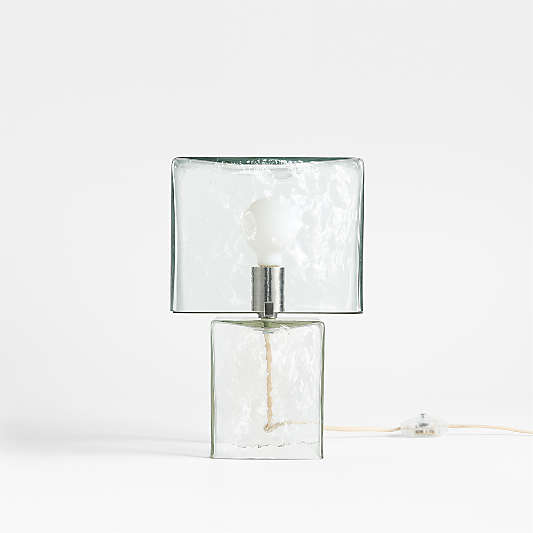 Braque Glass Cube Table Lamp by Jeremiah Brent