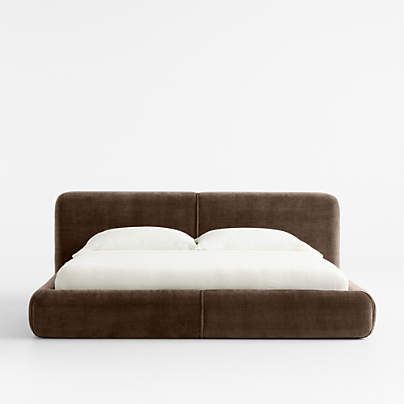 Curios Cocoa Upholstered King Bed by Jeremiah Brent