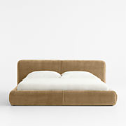 Curios Cocoa Upholstered Queen Bed by Jeremiah Brent