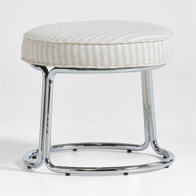 Discovery Upholstered Striped Kids Play Stool by Jeremiah Brent - image 5 of 9