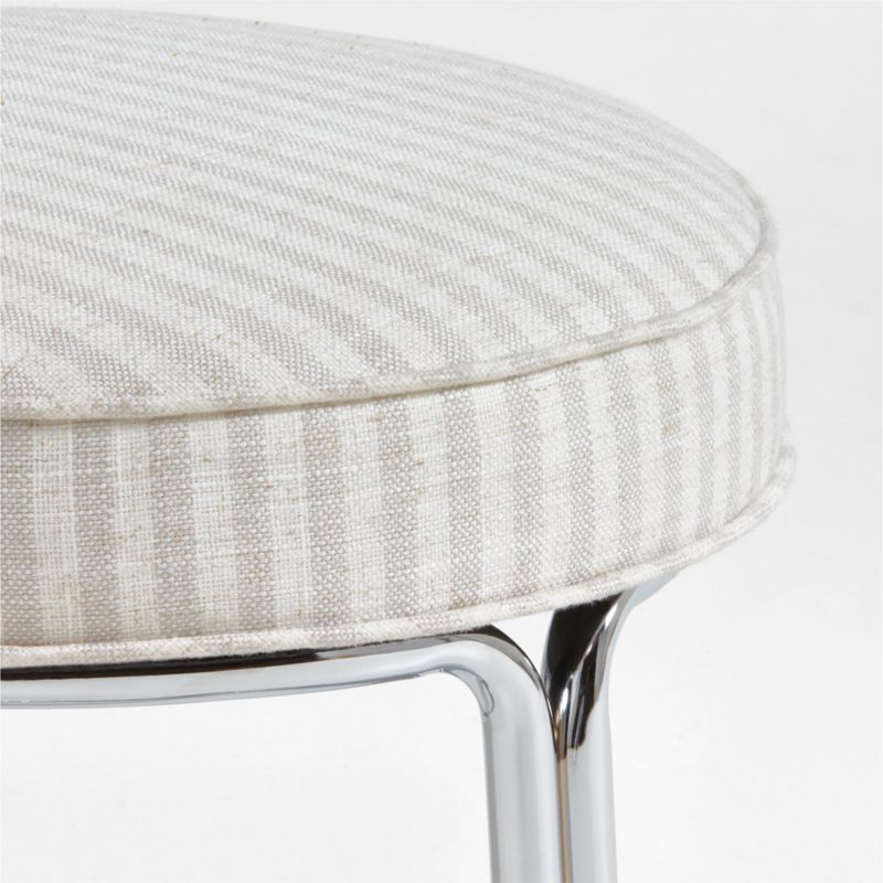 Discovery Upholstered Striped Kids Play Stool by Jeremiah Brent - image 6 of 9