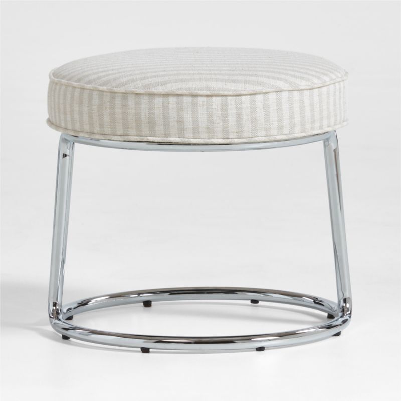 Discovery Upholstered Striped Kids Play Stool by Jeremiah Brent - image 0 of 9