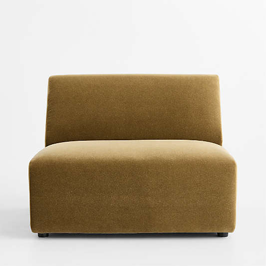 Eero Modular Armless Chair Sectional Piece by Jeremiah Brent