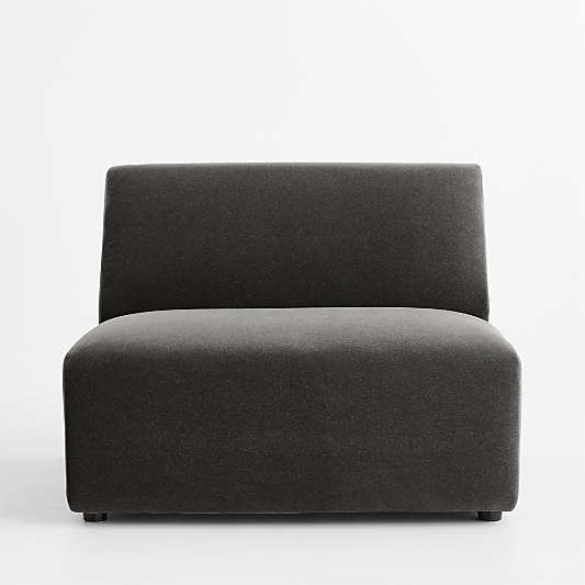 Eero Modular Armless Chair Sectional Piece by Jeremiah Brent