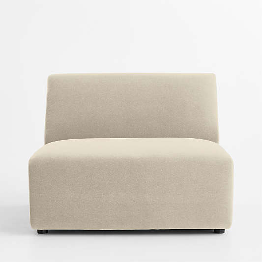 Eero Modular Armless Chair Sectional Piece by Jeremiah Brent