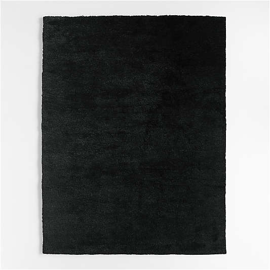 Fenwick Wool Black Handknotted Area Rug by Jeremiah Brent