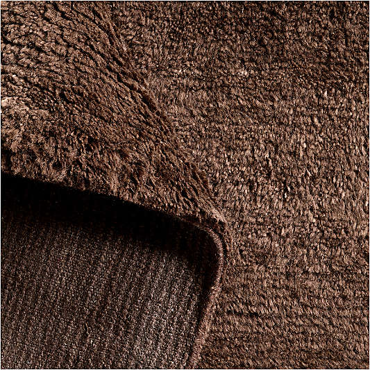 Fenwick Wool Deep Brown Handknotted Area Rug 8'x10' by Jeremiah Brent