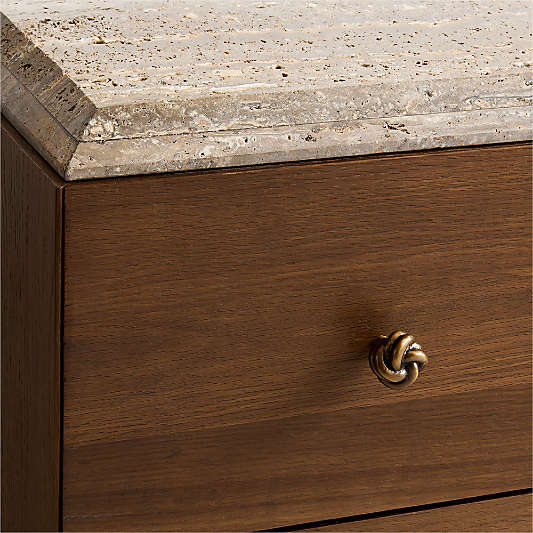 Fusao 66" Stone Top 6-Drawer Dresser by Jeremiah Brent