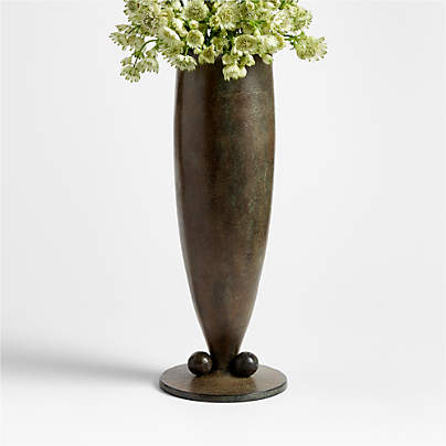 Giaco Medium Green Patina Vase 13 by Jeremiah Brent
