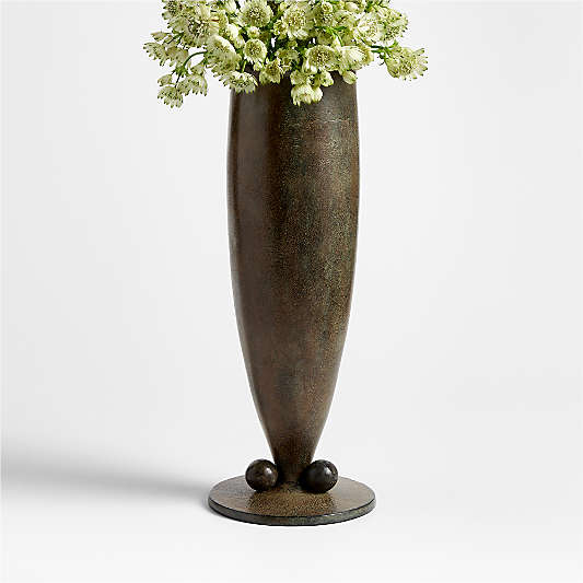 Giaco Medium Green Patina Vase 13 by Jeremiah Brent
