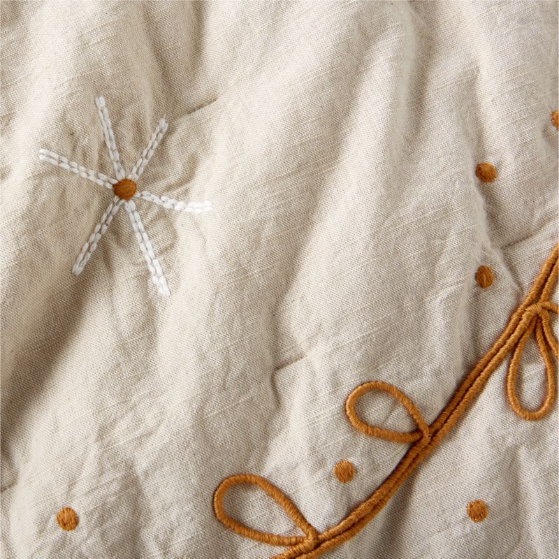 Gwen Embroidered Organic Cotton Baby Crib Quilt by Jeremiah Brent - image 6 of 10