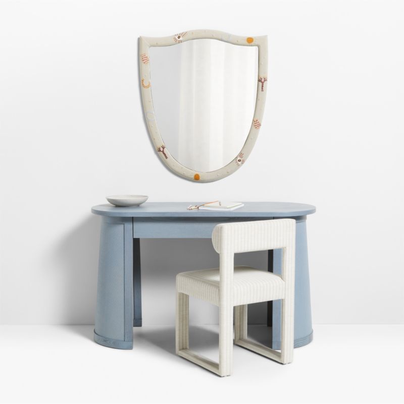 Gwen Upholstered Kids Wall Mirror by Jeremiah Brent - image 3 of 6