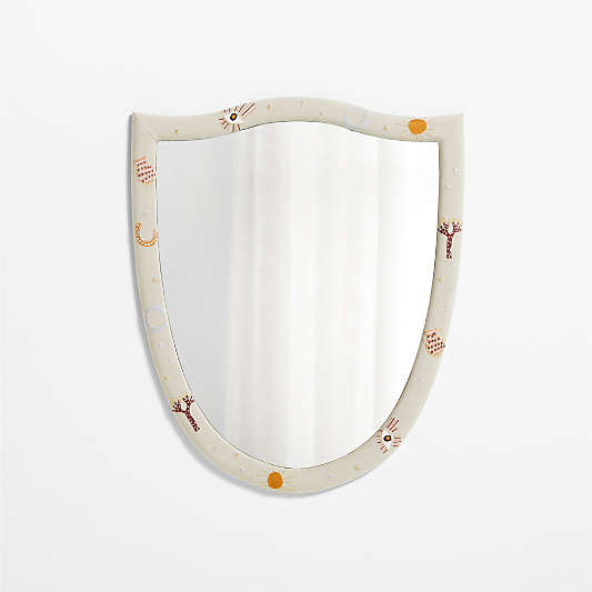 Gwen Upholstered Kids Wall Mirror by Jeremiah Brent