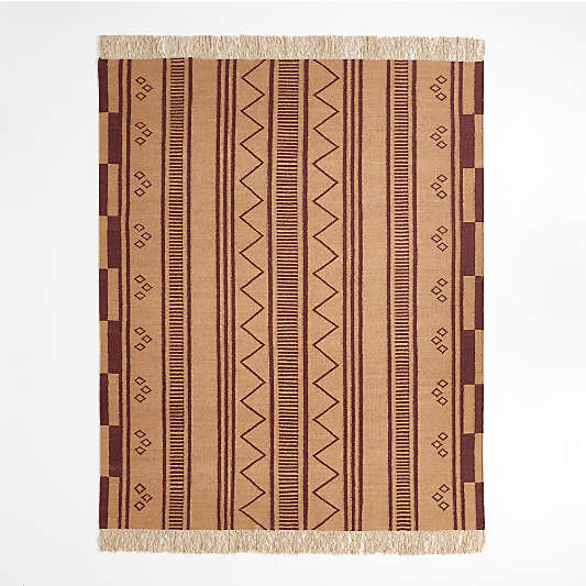 Hancock Park Wool Flatweave Kids Area Rug 5'x8' by Jeremiah Brent