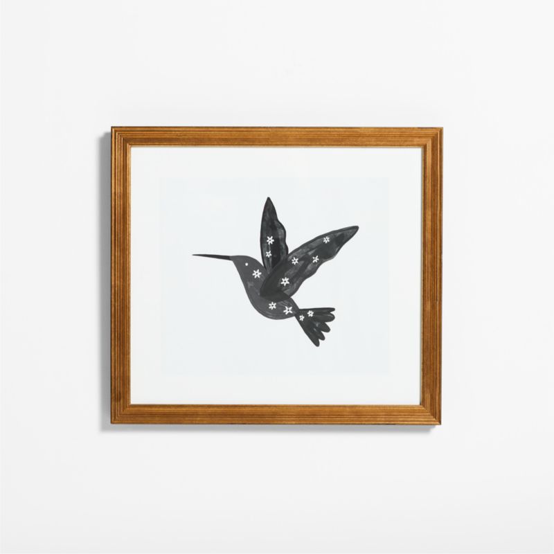 Hummingbird Gold Framed Wall Art Print by Jeremiah Brent - image 0 of 7