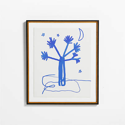 Joshua Tree Black Framed Wall Art Print by Jeremiah Brent