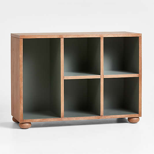 Keepsake Hazlenut Wood Kids Storage Bookcase by Jeremiah Brent