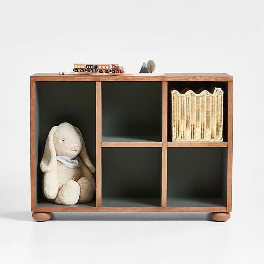 Keepsake 40" Hazlenut Wood Kids Storage Bookcase by Jeremiah Brent