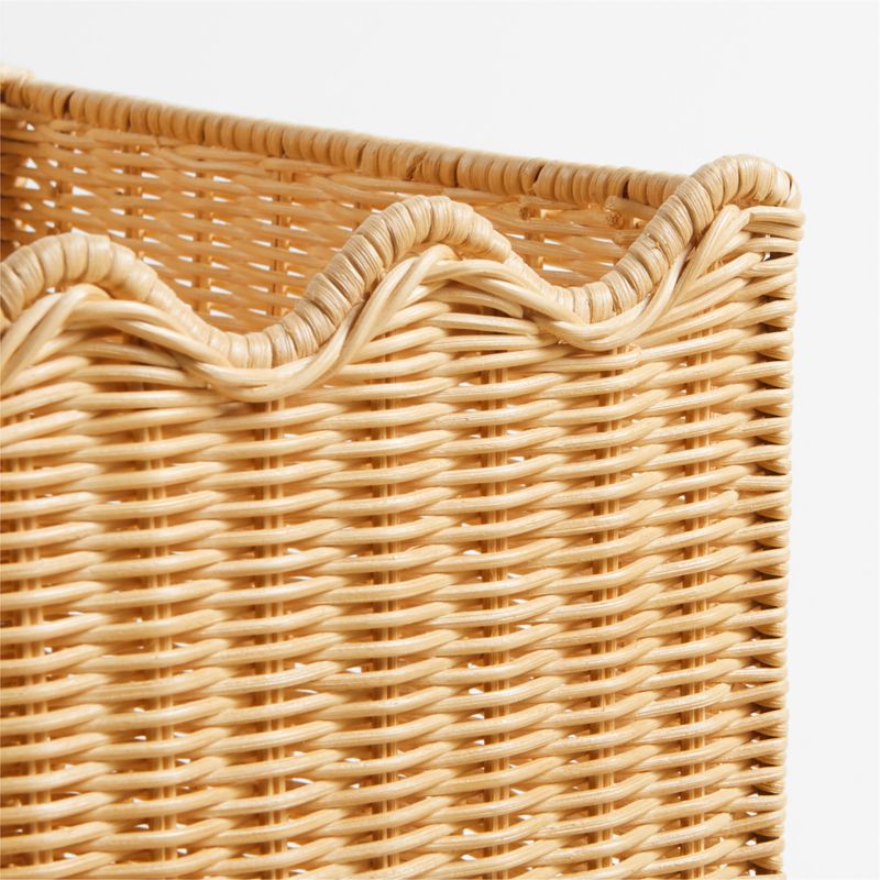 Keepsake Wavy Wicker Kids Storage Bin by Jeremiah Brent - image 7 of 8