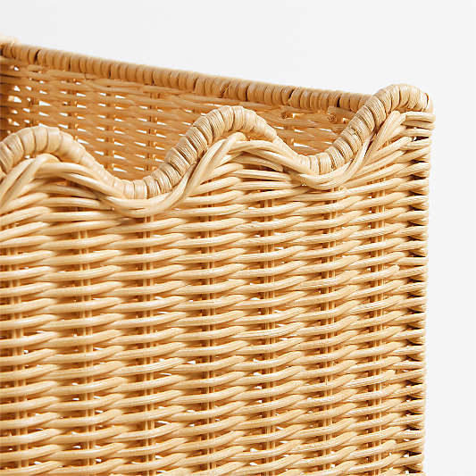 Keepsake Wavy Wicker Kids Storage Bin by Jeremiah Brent