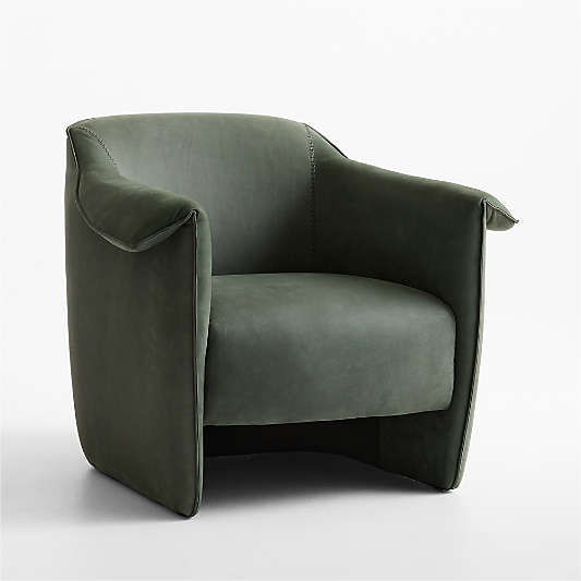 Klint Leather Accent Chair by Jeremiah Brent