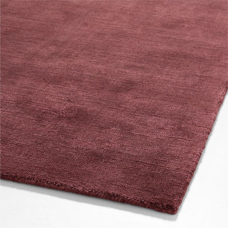 Narrative Chestnut Red Wool and Tencel Kids Area Rug 6'x9' by Jeremiah Brent