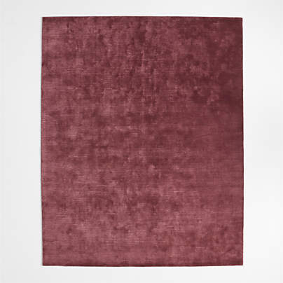 Narrative Chestnut Red Wool and Tencel Kids Area Rug 5'x8' by Jeremiah Brent
