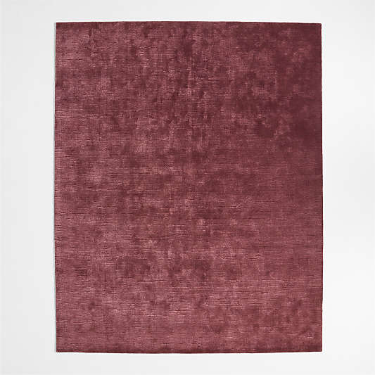 Narrative Chestnut Red Wool and Tencel Kids Area Rug 6'x9' by Jeremiah Brent