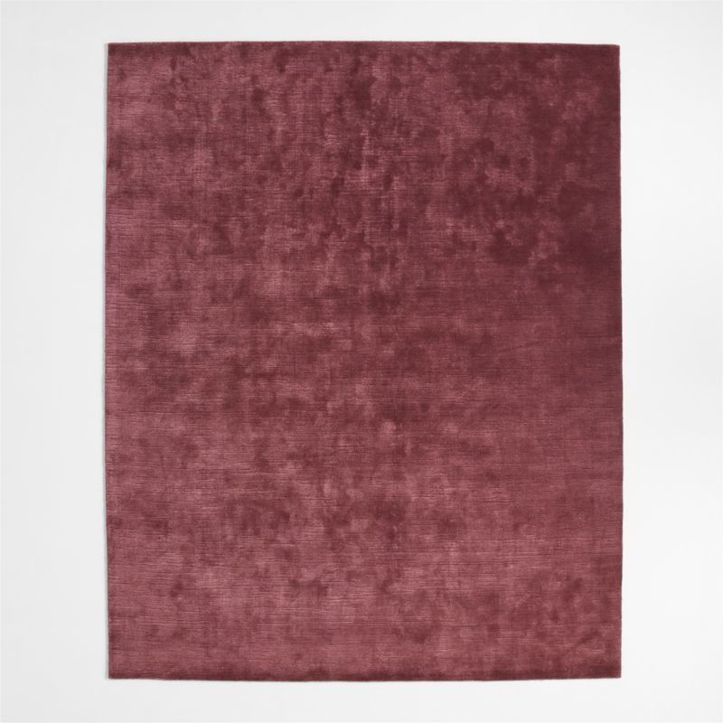 Narrative Chestnut Red Wool and Tencel Kids Area Rug 6'x9' by Jeremiah Brent
