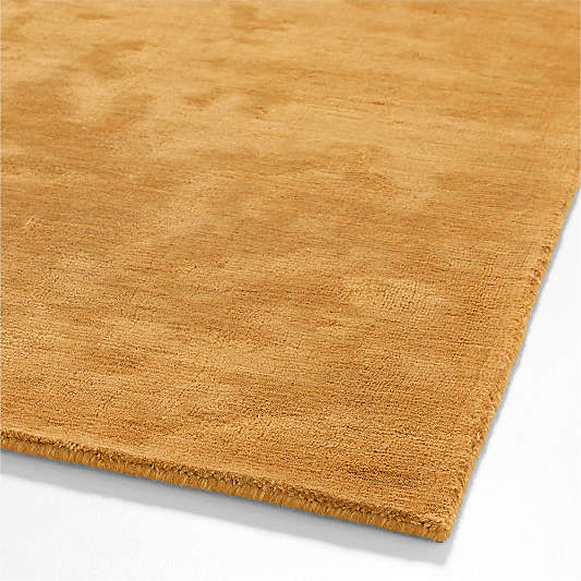 Narrative Dutch Yellow Wool and Tencel Kids Area Rug by Jeremiah Brent