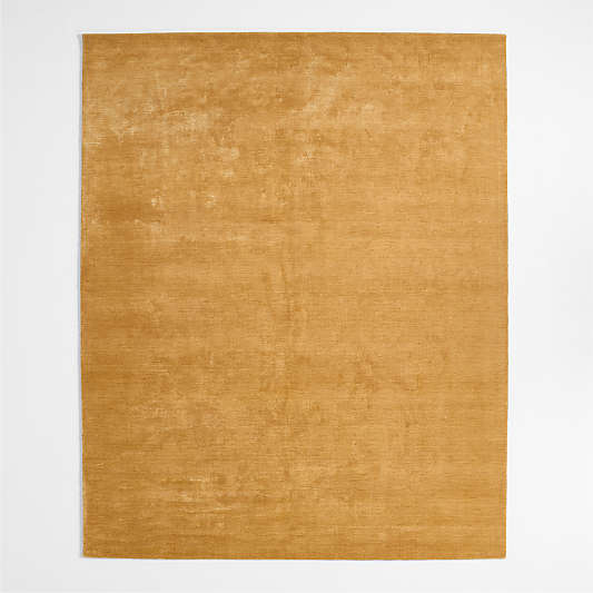 Narrative Dutch Yellow Wool and Tencel Kids Area Rug 5'x8' by Jeremiah Brent