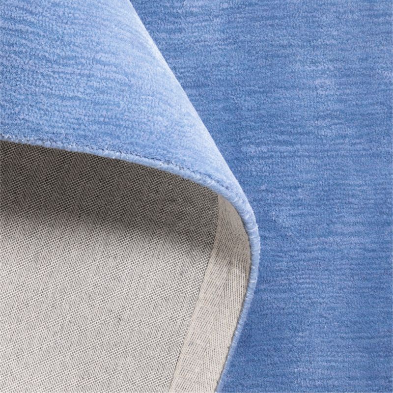 Narrative Marine Blue Wool and Tencel Kids Area Rug 5x8 by Jeremiah Brent - image 6 of 6