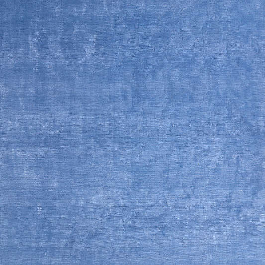 Narrative Marine Blue Wool and Tencel Kids 12"x18" Rug Swatch by Jeremiah Brent