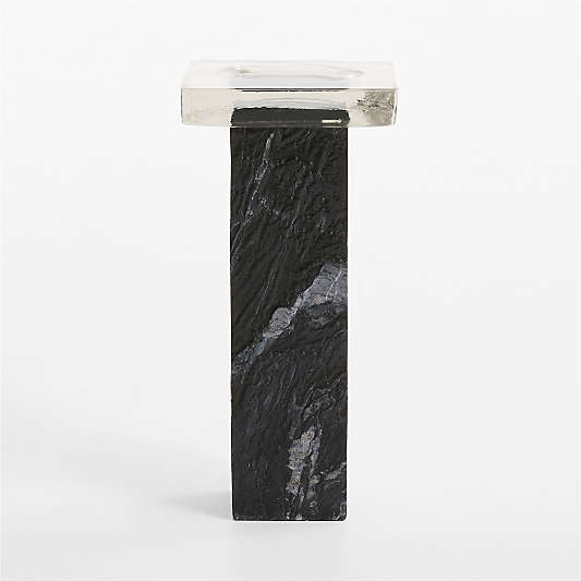 Ohr Marble and Cast Glass 10" Drink Table by Jeremiah Brent