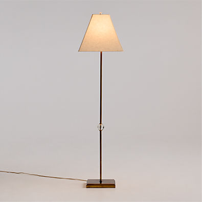 View Raoul Metal Floor Lamp with Fabric Shade by Jeremiah Brent details