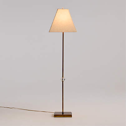 Raoul Metal Floor Lamp with Fabric Shade by Jeremiah Brent