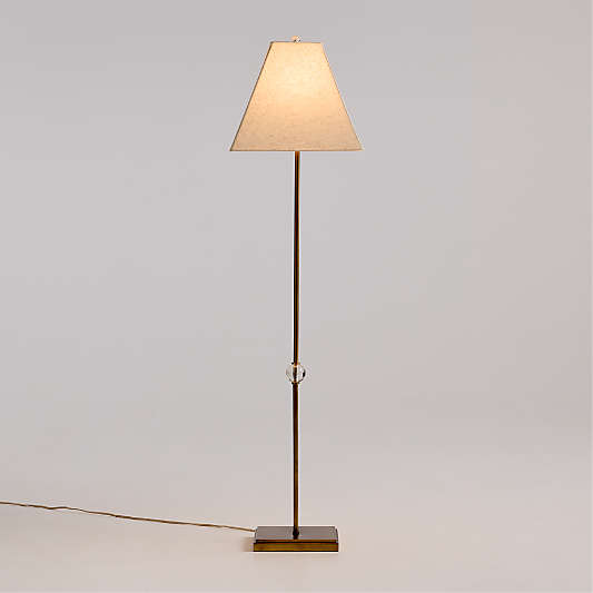Raoul Metal Floor Lamp with Fabric Shade by Jeremiah Brent