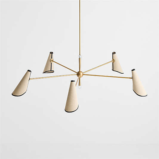 Rivet 5-Arm Chandelier by Jeremiah Brent 56"