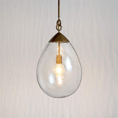 Rupert Glass Pendant by Jeremiah Brent 12.5"