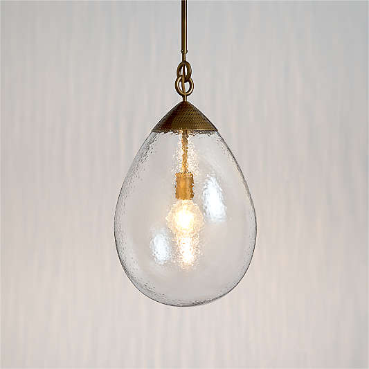 Rupert Glass Pendant by Jeremiah Brent 12.5"