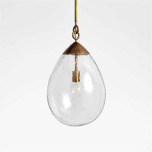 Rupert Glass Pendant by Jeremiah Brent 12.5"